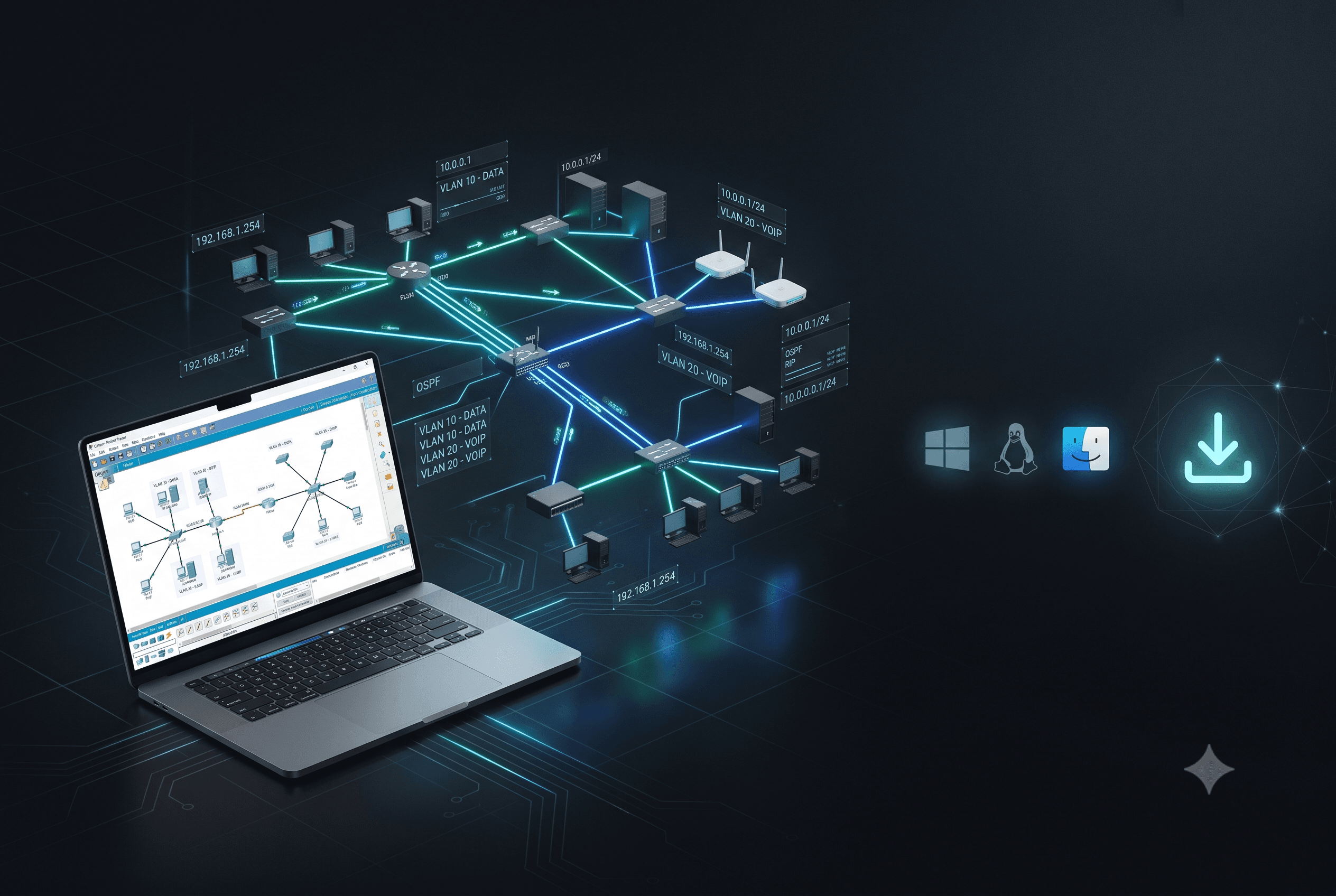 Cisco Packet Tracer — Download & Installation Guide (Windows, macOS, Ubuntu)